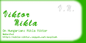 viktor mikla business card